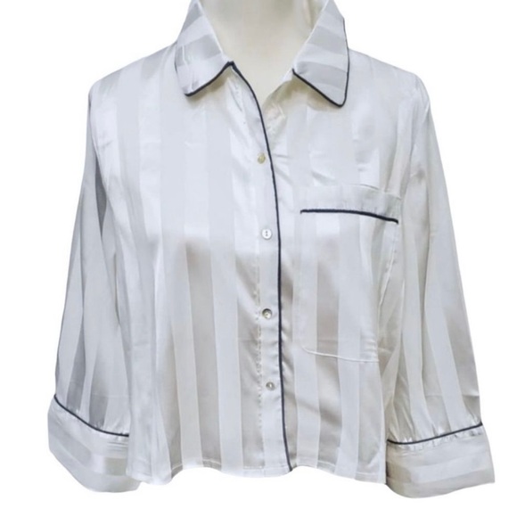 NWT Free People Pajama Party Sleep Pant Set Size Small Ivory Color - Picture 2 of 8